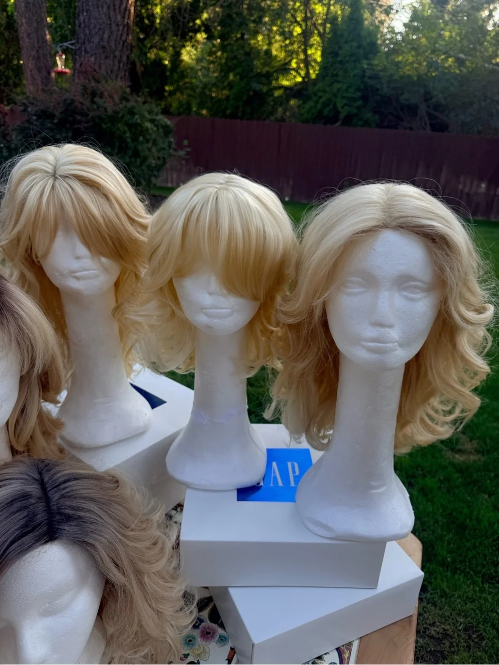 New & Used Blonde Layered Women's Wig - Natural Blonde - Picture 2 of 10